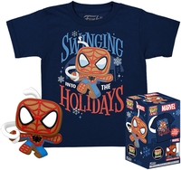 Spider-Man - Gingerbread Spider-Man - POP! & Tee in Kindergröße - Funko Pop! - Mannen - multicolor