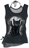 Spiral - Bat Cat - Top - Vrouwen - zwart