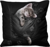 Spiral - Pocket Kitten - Kussens - Unisex - zwart