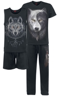 Spiral - Wolf Chi - Pyjama - Mannen - zwart