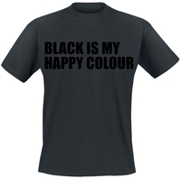 Sprüche - Black Is My Happy Colour - T-shirt - Mannen - zwart
