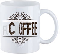 Sprüche - FUCKOFFEE - Kop - Unisex - wit