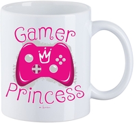 Sprüche - Gamer Princess - Kop - Unisex - wit