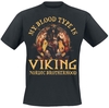 Sprüche - My Blood Type Is Viking - T-shirt - Mannen - zwart