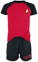 Star Trek - Logo - Pyjama - Mannen - zwart rood