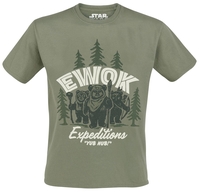 Star Wars - Ewok Expeditions - T-shirt - Mannen - groen