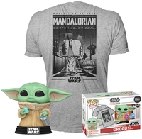 Star Wars - The Mandalorian - Grogu with Cookie POP! & Tee - Funko Pop! - Mannen - multicolor