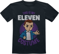 Stranger Things - Kids - Dit is mijn Eleven kostuum - T-shirt - Unisex - zwart