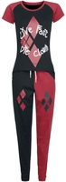 Suicide Squad - 2 - Live Fast Die Clown - Pyjama - Vrouwen - rood zwart
