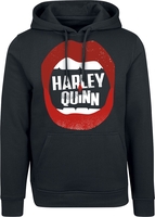Suicide Squad - Harley Quinn - Lips - Trui met capuchon - Mannen - zwart