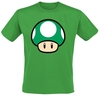 Super Mario - Mushroom - T-shirt - Mannen - groen