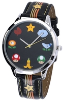 Super Mario - Symbole - Polshorloges - Unisex - zwart
