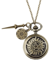 Supernatural - Anti Possession - Kettinghorloge - Unisex - goudkleurig