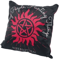 Supernatural - Saving People - Kussens - Unisex - rood zwart