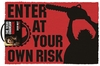 Texas Chainsaw Massacre - Enter At Your Own Risk - Deurmat - Unisex - meerkleurig