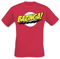 The Big Bang Theory - Bazinga - T-shirt - Mannen - rood