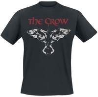 The Crow - Logo - Red - T-shirt - Mannen - zwart