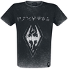 The Elder Scrolls - V - Skyrim - Dovahkiin Logo - T-shirt - Mannen - zwart