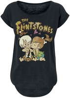 The Flintstones - Pebles & Bambam - T-shirt - Vrouwen - zwart