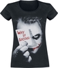 The Joker - Why So Serious? - T-shirt - Vrouwen - zwart