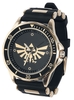 The Legend Of Zelda - Golden Triforce - Polshorloges - Unisex - zwart goudkleurig