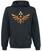 The Legend Of Zelda - Hyrule - Triforce Logo - Trui met capuchon - Mannen - zwart
