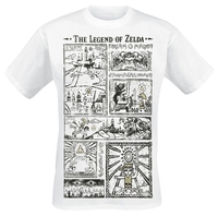 The Legend Of Zelda - Zeichnung - T-shirt - Mannen - wit