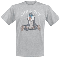 The Lion King - Chill Out - T-shirt - Mannen - grijs gemêleerd