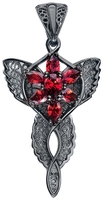 The Lord Of The Rings - Arwens Evenstar - Hanger - Vrouwen - zwart rood