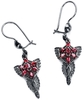 The Lord Of The Rings - Arwens Evenstar - Oorbel - Vrouwen - zwart rood
