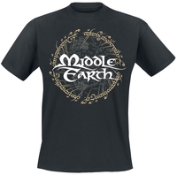 The Lord Of The Rings - Middle Earth - T-shirt - Mannen - zwart
