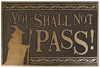 The Lord Of The Rings - Shall Not Pass - Deurmat - Unisex - meerkleurig