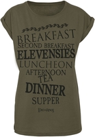 The Lord Of The Rings - Shire Food - T-shirt - Vrouwen - olijf