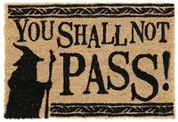 The Lord Of The Rings - You Shall Not Pass! - Deurmat - Unisex - bruin zwart