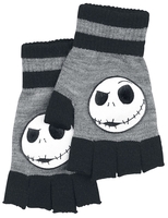 The Nightmare Before Christmas - Jack Face - Vingerloze handschoenen - Unisex - grijs gemêleerd zwart