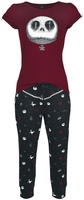 The Nightmare Before Christmas - Jack Goes Fashion - Pyjama - Vrouwen - rood zwart