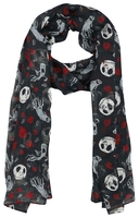 The Nightmare Before Christmas - Jack Skellington - Ghost & Roses - Doek - Vrouwen - meerkleurig