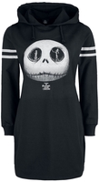 The Nightmare Before Christmas - Jack Skellington - Skull - Medium-lengte jurk - Vrouwen - zwart
