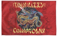 Thin Lizzy - Chinatown - Vlag - Unisex - meerkleurig