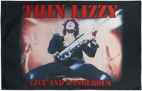 Thin Lizzy - Live and dangerous - Vlag - Unisex - meerkleurig