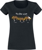 Tierisch - To Do List - T-shirt - Vrouwen - zwart