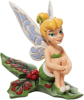 Tinkerbell - Tinkerbell sitzend in einer Stechpalme - Verzamelfiguren - Unisex - multicolor