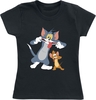 Tom And Jerry - Kids - Faces - T-shirt - Vrouwen - zwart