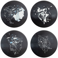 Twin Mirror - Line Art - Viltje - Unisex - multicolor