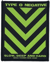 Type O Negative - Slow,  deep and hard - Patch - Unisex - zwart groen