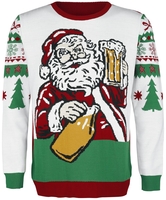 Ugly Christmas Sweater - Beer Santa - Christmas jumper - Mannen - meerkleurig