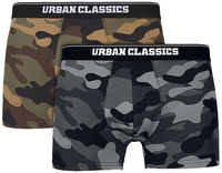 Urban Classics - 2-Pack Camo Boxer Shorts - Boxerset - Mannen - camouflage
