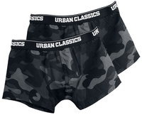 Urban Classics - 2-Pack Camo Boxer Shorts - Boxerset - Mannen - dark camo