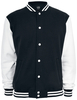 Urban Classics - 2-Tone College - Collegejas - Mannen - zwart wit