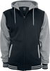 Urban Classics - 2-Tone Zip - Vest met capuchon - Mannen - zwart grijs